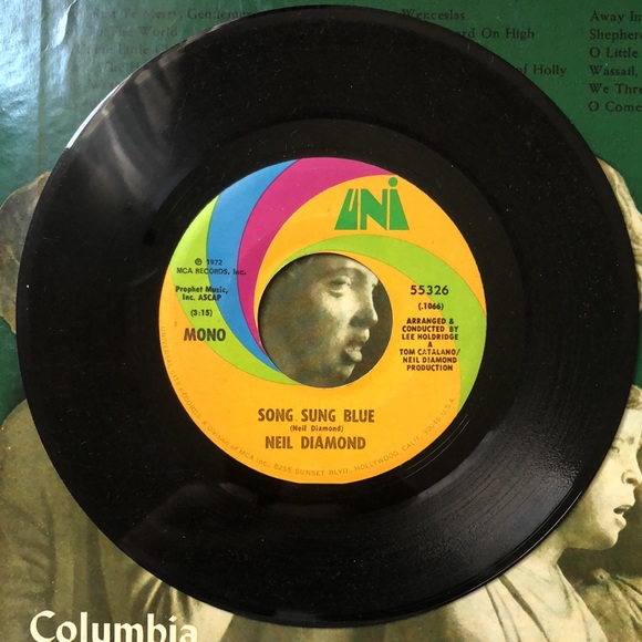 Neil Diamond Gitchy Goomy/Song Sung Blue Vinyl 45 Record '72 - Picture 4 of 4